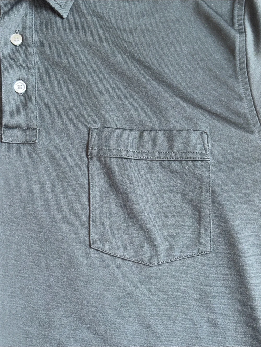 Banana Republic Vintage Large Men's Black Polo Shirt with Chest Pocket